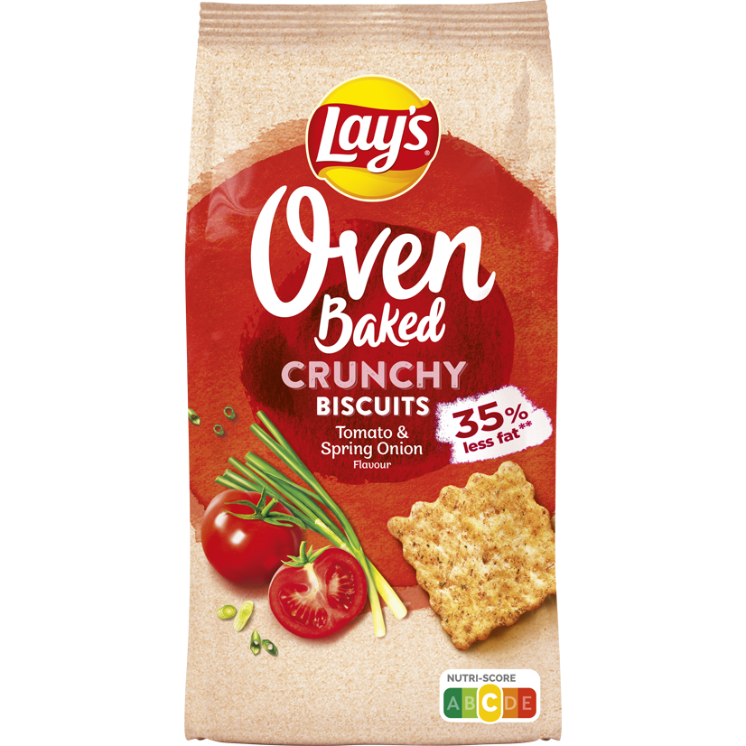 Lay's Oven Baked Crunchy Biscuits Tomato & Spring Onion